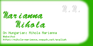 marianna mihola business card